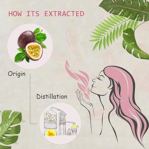 Passion Fruit Essential Oil - 100% Pure Organic Natural Plant (Passiflora edulis) Passion Fruit Oil for Diffuser, Aroma, Spa, Massage, Yoga, Perfume, 0.33oz
