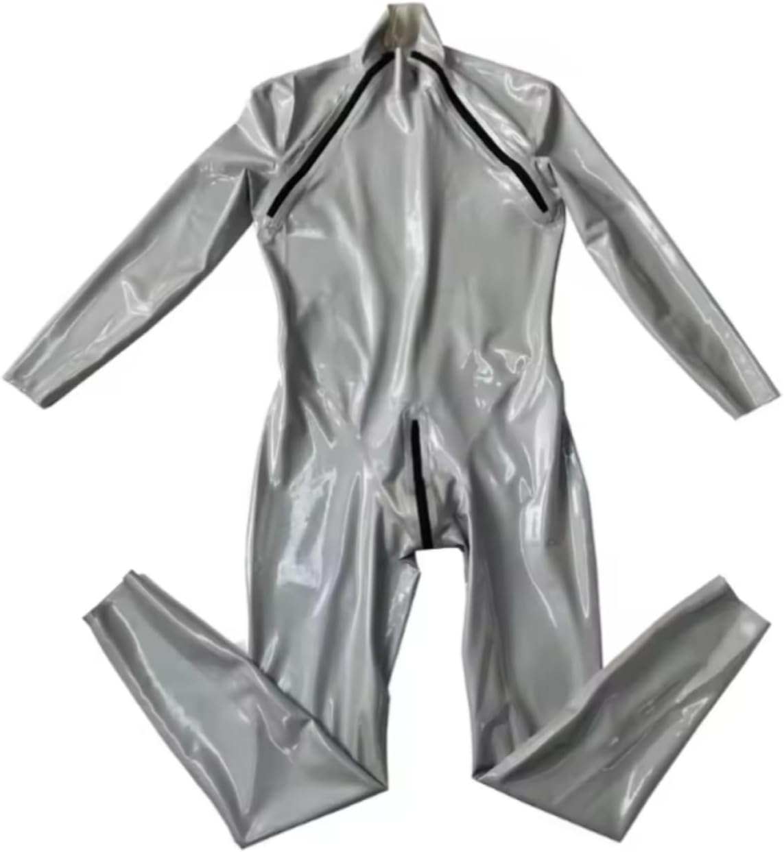 Men's Latex Catsuit Shoulder Zip d 0.4mm
