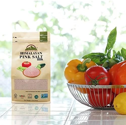 Himalayan Chef Pink Himalayan Salt, Fine Grain - 12 lbs (6 x 2 Pound bags)