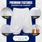 BK Premium Care Washable Adult Incontinence Briefs – Reusable Leak-Proof Underwear for Men and Women, Soft Cotton Comfort with Reliable Protection (X-Large)