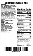 Oregon Farm Fresh Snacks Wasabi Peas & Rice Crackers Mix - Locally Sourced and Freshly Made Asian Snacks with Wasabi Almonds, Peanuts, Soybeans & Nut Crackers (32 oz)