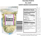 Tolosa Pointe All Que Santa Maria Seasoning & BBQ Rub for Chicken, Steak, Pork, Ribs, Prime Rib Roast, BBQ Seasoning, Grill, Gluten Free, 14 Oz (396g)