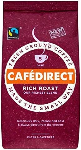 Cafedirect Fairtrade Rich Roast Ground Coffee 227g