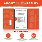 NUTRAREFLUX - Acid Reflux Tea | Heartburn Relief Tea - Providing Upset Stomach Relief and GERD relief - Includes Fennel & Licorice - 120 Enveloped Tea Bags - by Nutra Tea - Herbal Tea- (6 Pack)