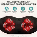 Nekteck Shiatsu Neck Massager with Heat for Pain Relief Deep Tissue, 2026 Upgraded 3D Back Shoulder Kneading Massage Pillow, Body Muscle Relaxation Tool Gifts for Him Her Mom Dad, Gray (NOT Cordless)
