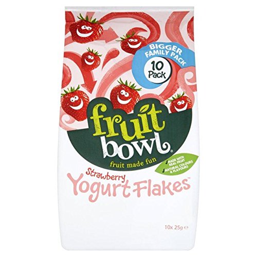 Fruit Bowl Yogurt Fruit Flakes Strawberry - 10 x 25g