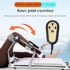 Electric Knee Joint Trainer, Knee Rehabilitation Device with Auxiliary Moving Wheels, 3 Rehabilitation Training Modes, All-Metal Body, to Meet Different Training Needs