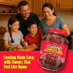 La Costeña Chipotle Peppers - Spicy Smoked Diced Peppers for Chipotle Sauce, Adobo Sauce, Mexican Food, Taco, Enchiladas & Salsa - Pickled Vegetables - Diced Chilis - 8.11oz, 12 Pack Jarred Vegetables