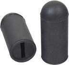 AlveyTech Black Rubber Tips for 5/8" Flat Slot Levers on Invacare Style Wheelchair Wheel Locks (Set of 2) - Replacement Handle Lever Tip for Brake Lock Mechanism