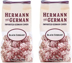 Hermann the German Hard Candy - Imported - Pack of 2 (Black Currant), 1 Count (Pack of 2)