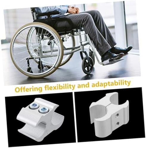 2pcs Wheelchair Accessories Clamp Pipe Clamp for Cane Holder for Walker Power Wheelchair