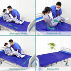 YHK Tubular Slide Sheet for Patient Transfer, Sliding Draw Sheets to Assist Moving Elderly,Slides for Cars, Hospital Bed, Home Care(Blue, 39"x79"(100x200cm)