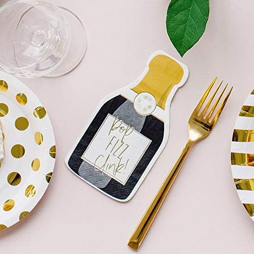 Weddingstar Cute Special Occasion Paper Party Napkin - Champagne Bottle - Set Of 20