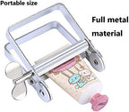 AmyZone Toothpaste Squeezer Full Metal Tube Squeezer Toothpaste Dispenser Tool Multifunctional Roller Squeezer for Toothpaste/Cosmetics/Paint Tube/Color Dye/Hand Cream/Artist/Hair Salon/Painter(Small)