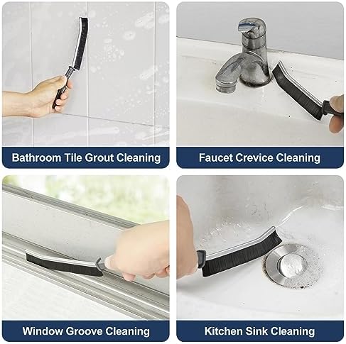 Hard Bristled Crevice Cleaning Brush Bathroom Gap Cleaning Brush Thin Grout Brush