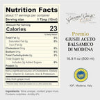 Giusti Balsamic Vinegar of Modena IGP, Authentic Italian Aceto Balsamico from Italy, Perfect for Marinades, Vinaigrettes & Sauces – 16.9 fl oz (500 ml) - Pack of 1