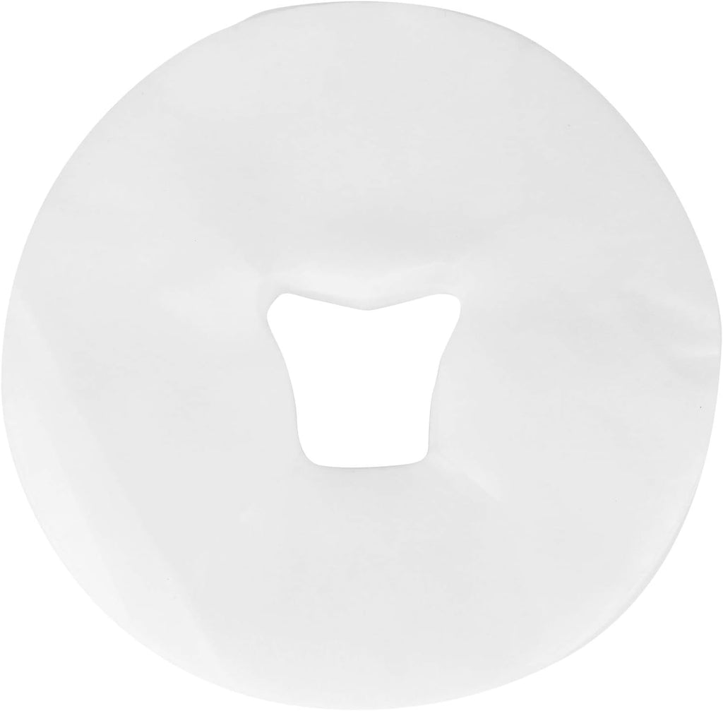 200pcs Premium Non Woven Fabric Massage Bed Hole Towel - Ergonomic Face Hole Mat for Spa and Beauty Salon - Soft, Non-Toxic & Odorless Round Towels, 29cm Diameter