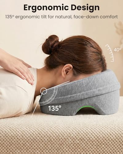 Face Down Pillows for Massage Table, Massage Headrest for Bed, Stomach Sleeping Pillow, BBL Pillows After Surgery Post Eye Surgery Recovery