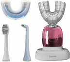 360° U-Shaped Toothbrush, Newupgrade Sonic Electric Toothbrushes for Adults, Multiple Brush Heads Options, IPX7 Waterproof, 360° Cleaning Suitable for People with Limited Mobility