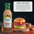 Walden Farms French Dressing 12 oz Bottle (3 Pack) - Fresh and Delicious, 1g Net Carbs Condiment, Kosher Certified - Great on Salads, Chicken, Sandwiches, Vegetables and More