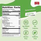 FITNE Green Tea Herbal Honey Lemon With Garcinia Senna Infusion Gentle Detox Cleanse High Antioxidant No Calories Stevia Sweetener, 60 Tea Bags