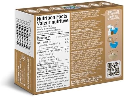 Simply Delish Natural Instant Vanilla Pudding - Sugar Free, Non GMO, Gluten Free, Fat Free, Vegan, Keto Friendly - 1.7 OZ (Pack of 1)