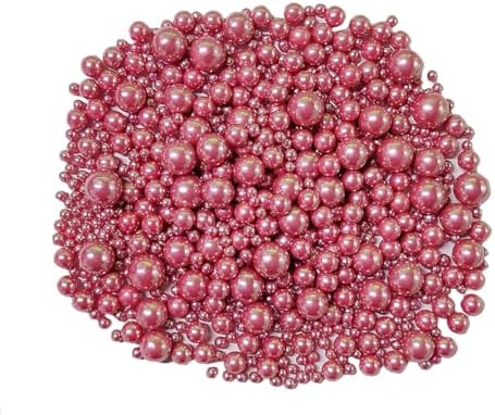 Edible Rose Gold Sugar Pearls Candy Sprinkles 120G/ 4.23Ounce Baking Cake Sprinkles Cupcake and Cake Topper Cookie Decorations Wedding Party Valentines Halloween Christmas Supplies