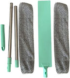 VALINK Extendable Gap Cleaning Brush, Bedside Dust Brush Long Handle Mop, Reusable Microfibre Duster Sweeping Brush