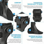 Adjustable AFO Foot Drop Brace with Inflatable Airbag, Ankle Foot Orthosis Support for Walking, Lightweight Foot Stabilizer for Stroke, Hemiplegia, Men & Women, Fits Inside Shoes (M), Right