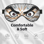 Sleep Eye Mask Cartoon Eyes Sleep Mask for Women Men Comfortable Eye Mask with Adjustable Strap Soft Eye Cover Blindfold for Travel Yoga Nap Shift Work