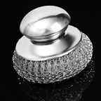 Kitchen Stainless Steel Pot Brush with Handles Dishwashing Wire Ball Heavy Duty Metal Scrubber Home Pot Pan Cleaning Tool (1Pcs)