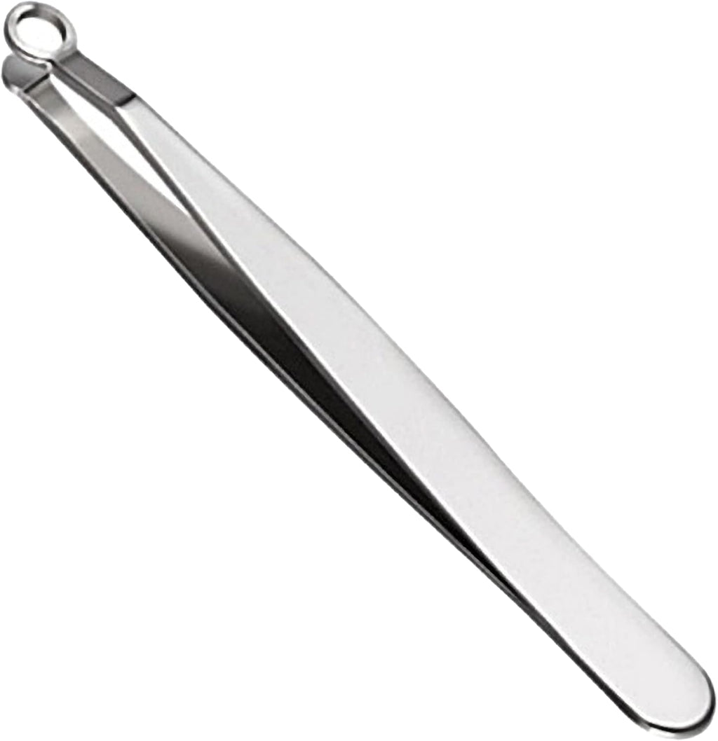 Universal Nose Hair Trimming Tweezers, Stainless Steel Eyebrow Trimmer, Friendly Round Tip, No Mirror Needed Easy Cut, for Noses, Sideburns, Brow, Body