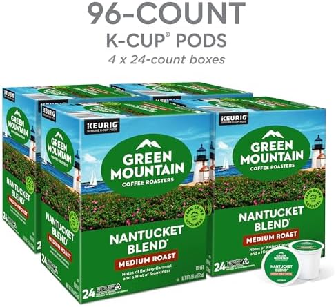 Green Mountain Coffee Nantucket Blend Keurig Single-Serve K-Cup Pods, Medium Roast Coffee, 96 Count