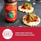 San-J Gluten Free Szechuan Cooking Sauce - Szechuan Sauce, Szechuan Dipping Sauce, Hot & Spicy Marinade & Stir Fry Sauce, Kosher, Non-GMO, No Artificial Preservatives - 10 Fl Oz