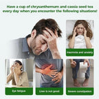 WOTIHA Chrysanthemum cassia seed tea 150g.30 Herbal Tea bags burdock root tea | Honeysuckle | Goji berry | Osmanthus flower | Combination Herbal Tea