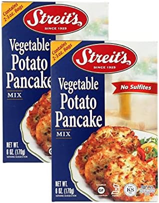 Streits Potato Pancake Mix with Vegetables, Make Latkes Fresh 6 oz (2-Pack)