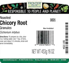 Frontier Co-op Roasted Chicory Root Granules 1lb - Chicory Root Coffee Substitute Alternative