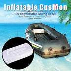 LIZEALUCKY Outdoor Camping Fishing Inflatable White Seat Cushion Portable Folding Thick
