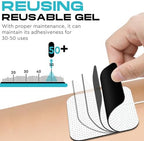 22 PCS 2X 2” Tens Unit Electrode Pads Compatible with Auvon Tens 7000 Muscle Stimulator Machine,Tens Unit Replacement Pads Reuse More Than 35-50 Times with Self Stick and Non-Irritating Designs