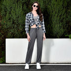 Walifrey Wide Leg Sweatpants for Women, Baggy Track Pants with Poackets Drawstring for Joggers Casual Wear