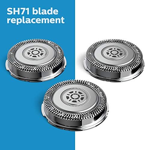 Philips Norelco Genuine SH71/52 Shaving Heads Compatible with Norelco Shaver Series 5000 Angular and 7000, Latest Version for Refreshed RQ12/70, RQ12/60, SH60/70, and SH70/70