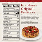Beatrice Bakery Co. Original Fruitcake, Grandma's Old Fashioned Fruit and Nut Freshly Made, Brandy, Bourbon and Rum Fruitcake, Est. 1917 (32 oz Box)