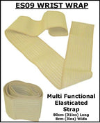 Proline Wrist Wrap Elasticated Strap, Beige, One Size