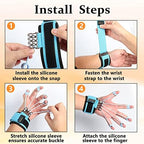 Finger Exerciser,4 Resistance Levels Finger Strengthener for Hand Therapy, Rock Climbing - Relieve Pain for Arthritis, Carpal Tunnel, Hand Strengthener and Finger Strengthener