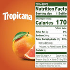 Tropicana Ruby Red Grapefruit Juice Drink, 15.2 fl oz Bottles, (Pack of 12)