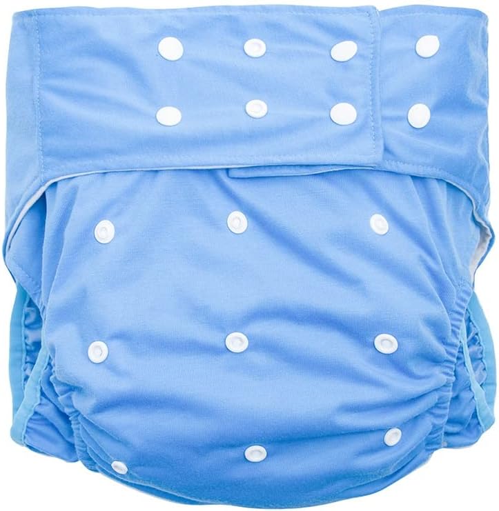 Incontinence and Disability Care Cloth Diapers, Reusable Adjustable Size Breathable Leakfree Pocket Diaper (Color : G, Size : M)