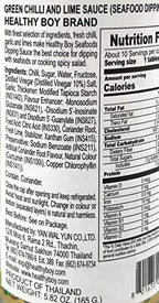 Healthy Boy Seafood Dipping Sauce (Green Chili & Lime) 6 Ounces, Product of Thailand (Pack of 3)