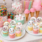 48Pcs Edible Book Club Cupcake Toppers Birthday Decoration I Love Reading Cupcake Picks Decor Supplies for Library