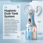 Clear Ease Ear Cleaner, Clearease Ear Wax Removal, Safe Ear Cleaning Device with 4 Pressure Modes & LED Display, USB Rechargeable Water Flushing System for Ear Wax Removal at Home