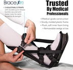 Brace On Kids Adjustable Night Splint - Pediatric Plantar Fasciitis, Achilles Tendon, Heel Spur, Injury, Foot Splint Boot for Children, Black, Size XS